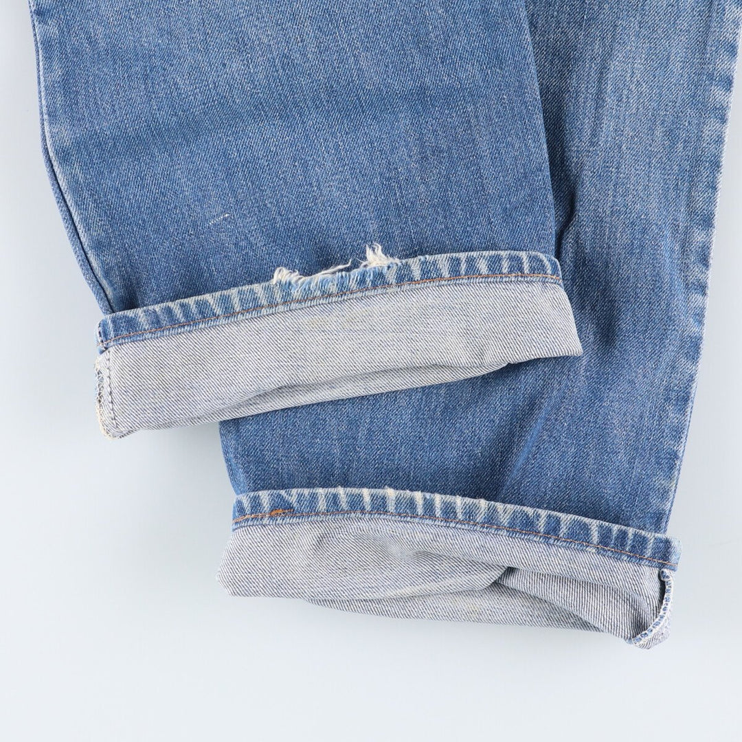 Vintage 1980'S Levi's 519-0217 tapered denim pants, men's size W39 unclear blue type Vintage Second Hand