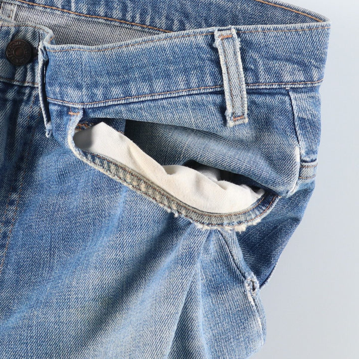 Vintage 1980'S Levi's 519-0217 tapered denim pants, men's size W39 unclear blue type Vintage Second Hand