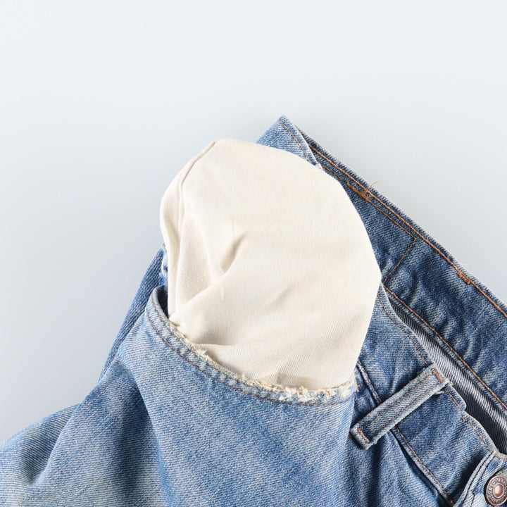 Vintage 1980'S Levi's 519-0217 tapered denim pants, men's size W39 unclear blue type Vintage Second Hand
