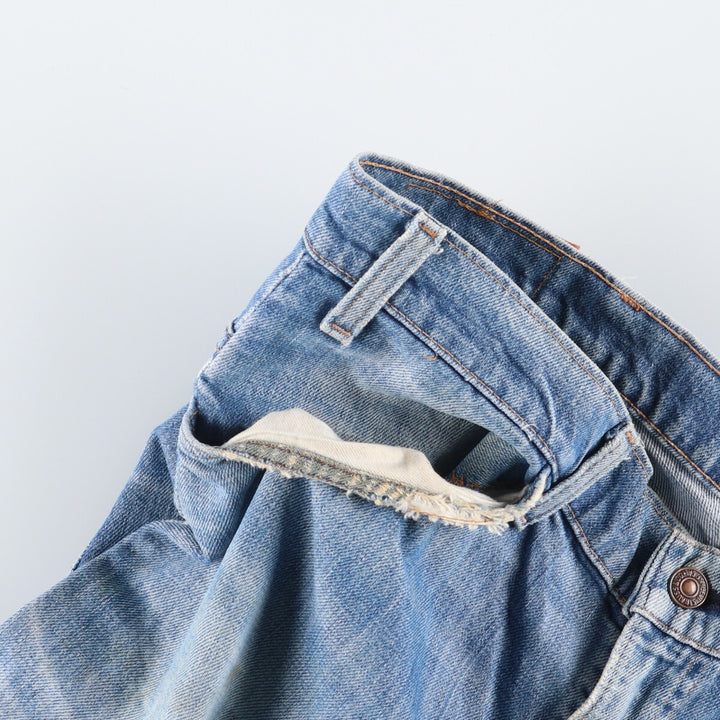 Vintage 1980'S Levi's 519-0217 tapered denim pants, men's size W39 unclear blue type Vintage Second Hand