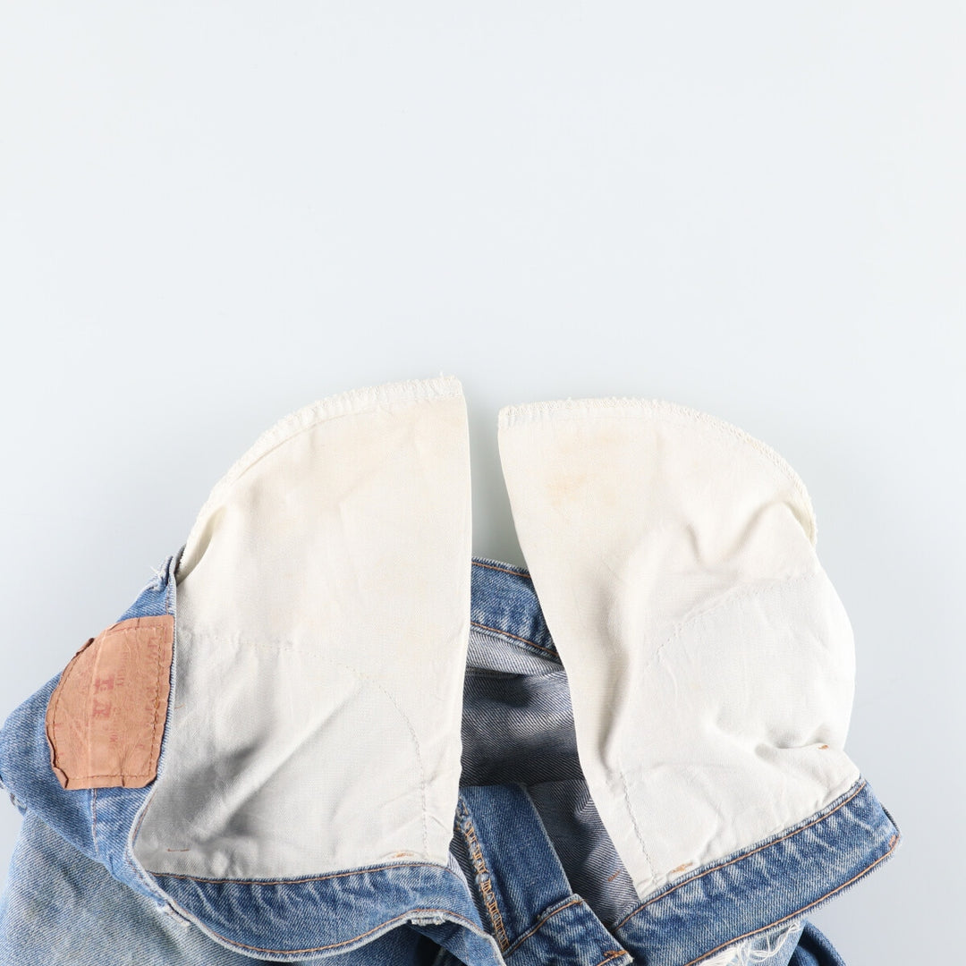 Vintage 1980'S Levi's 519-0217 tapered denim pants, men's size W39 unclear blue type Vintage Second Hand