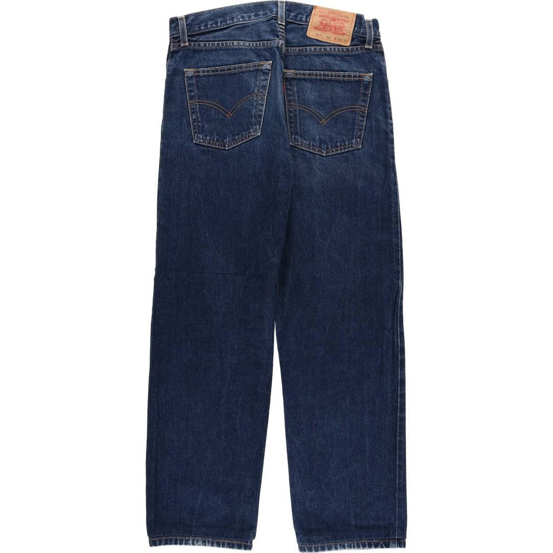 2000'S Levi's 521 02 Euro Model Tapered Denim Pants, Men's Size W30 cotton blue type Vintage Second Hand