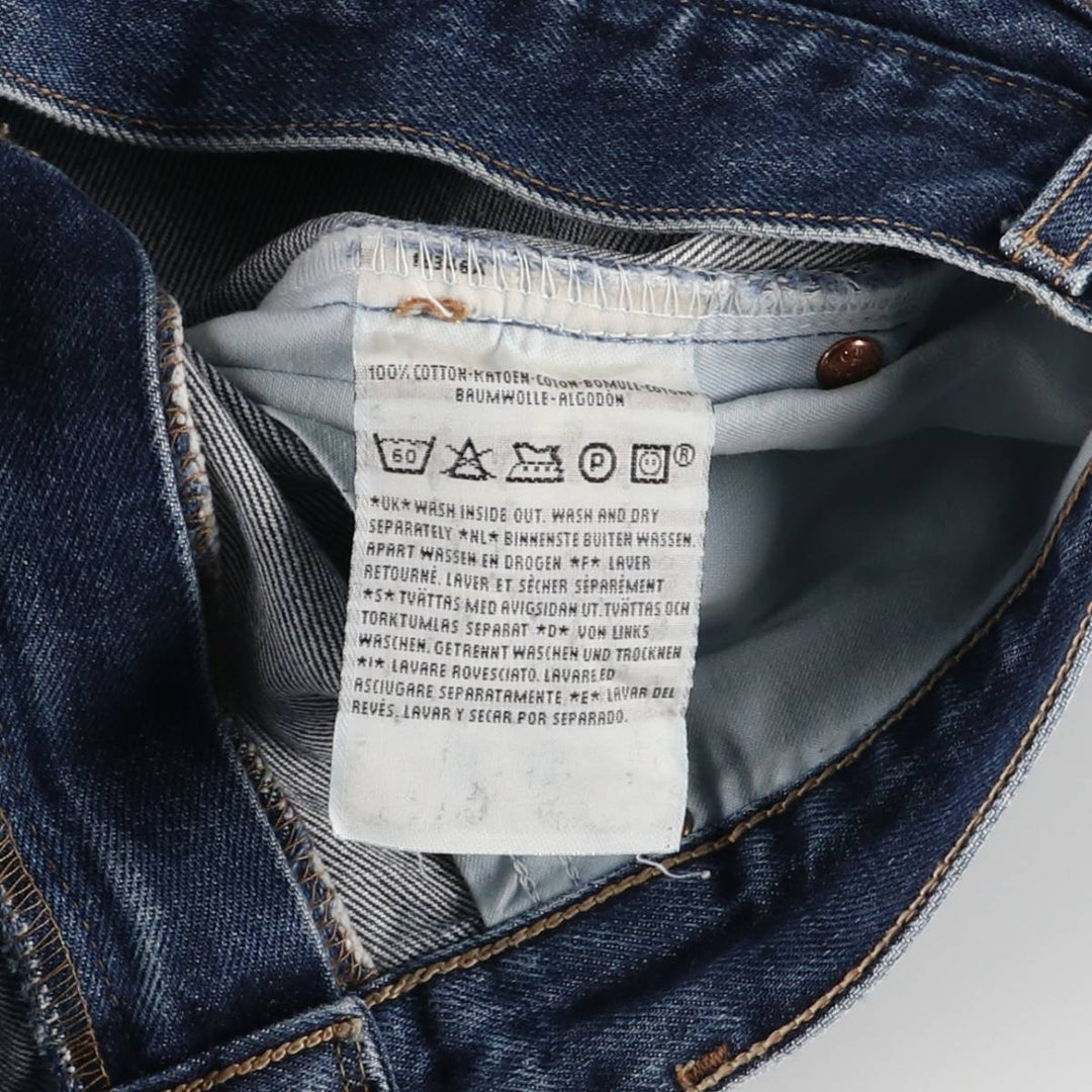 2000'S Levi's 521 02 Euro Model Tapered Denim Pants, Men's Size W30 cotton blue type Vintage Second Hand