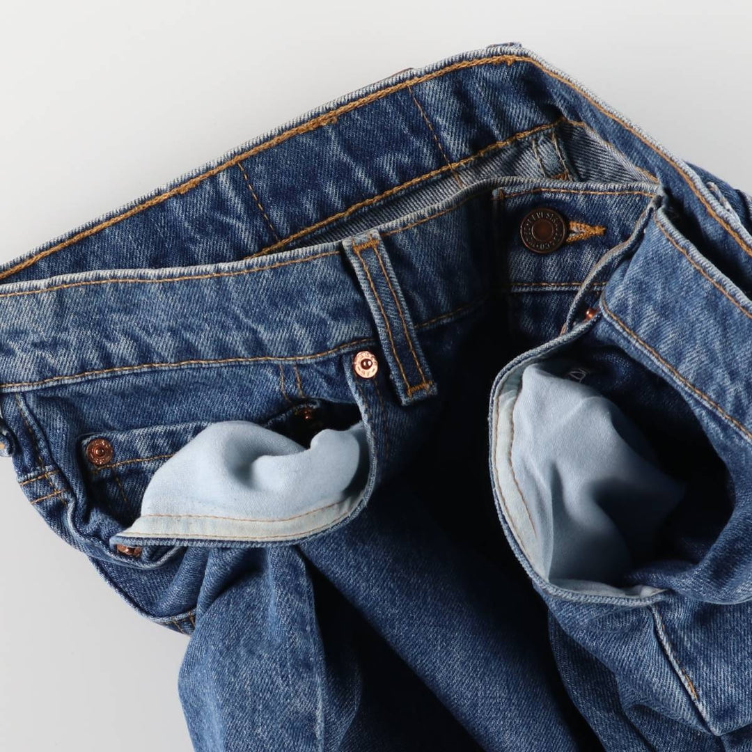 Levi's 516 Slim Fit Straight Leg Denim Pants, Men's Size 36 unclear blue type Vintage Second Hand