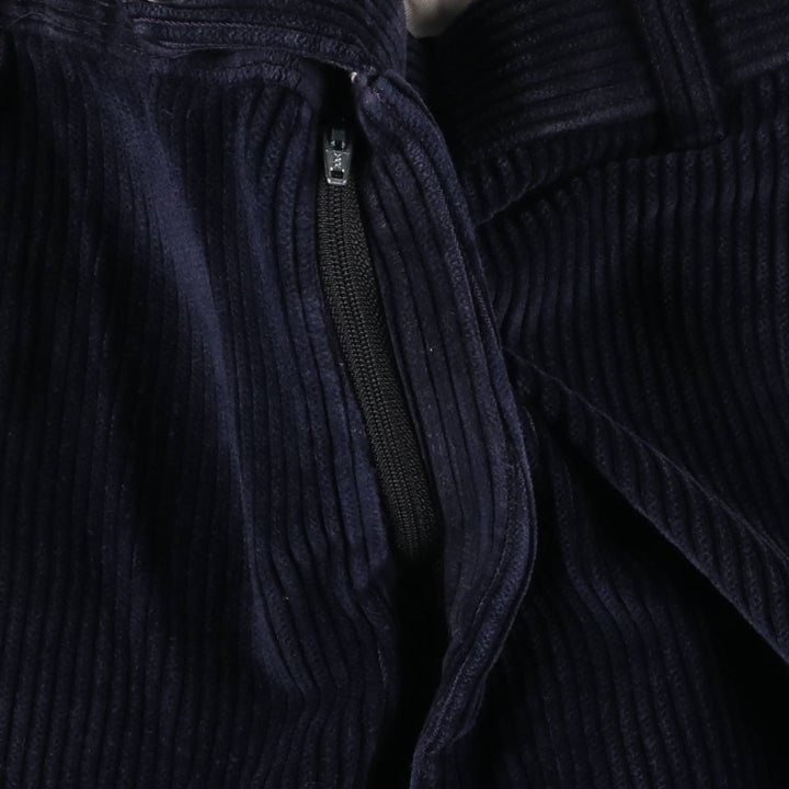 Marks and Spencer Wide-Ribbed Corduroy Pants, Made in Canada, Men's, Size W34 cotton navy blue type Vintage Second Hand