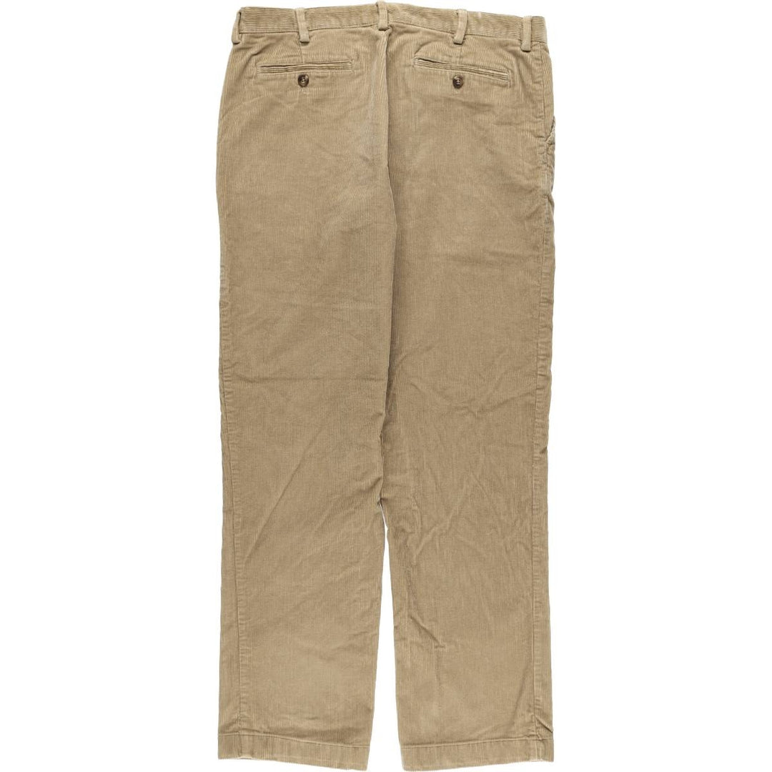 Vintage LLBean Classic Fit Corduroy Pants, Men's, Size W37, from the 2000s cotton Beige type Vintage Second Hand