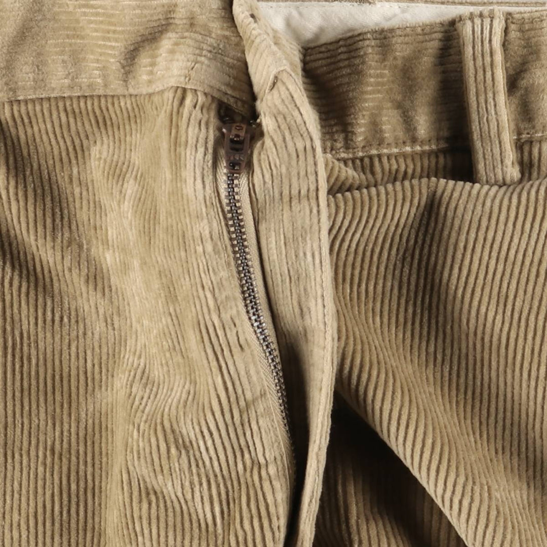 Vintage LLBean Classic Fit Corduroy Pants, Men's, Size W37, from the 2000s cotton Beige type Vintage Second Hand