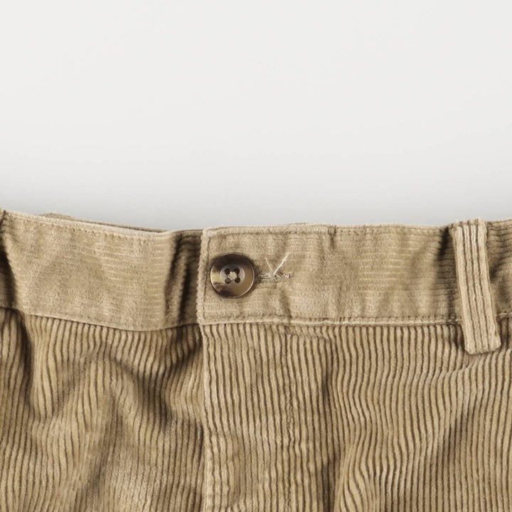 Vintage LLBean Classic Fit Corduroy Pants, Men's, Size W37, from the 2000s cotton Beige type Vintage Second Hand