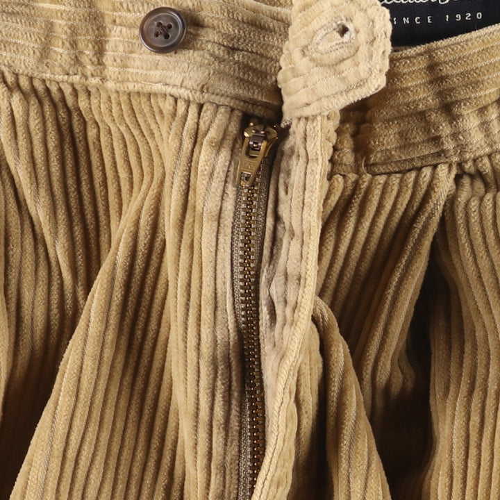 Eddie Bauer Men's Two-Puck Wide-Rib Corduroy Pants, Size W35 cotton Beige type Vintage Second Hand
