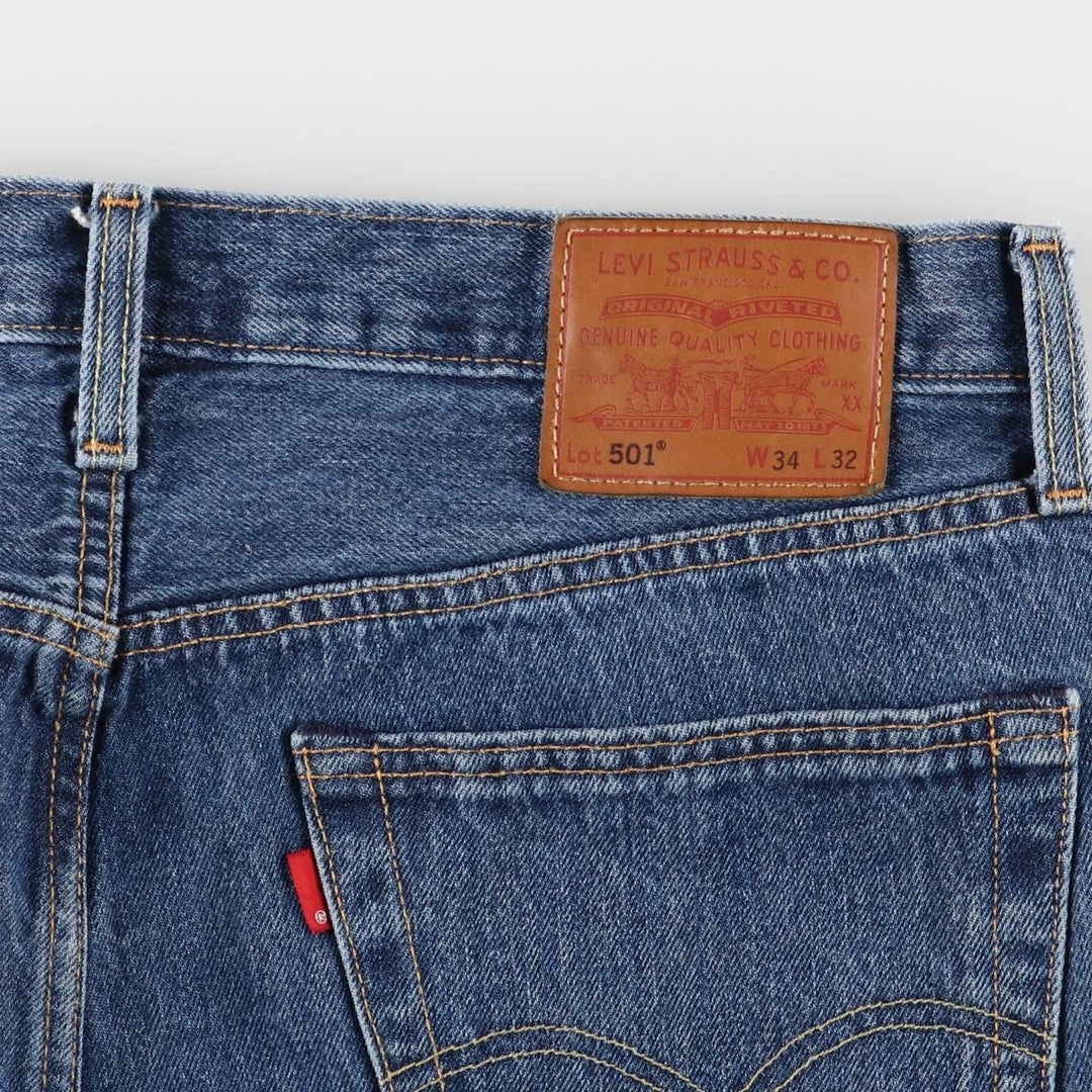 Levi's Levi's Premium Straight Denim Pants, Men's, Size W35 cotton blue type Vintage Second Hand
