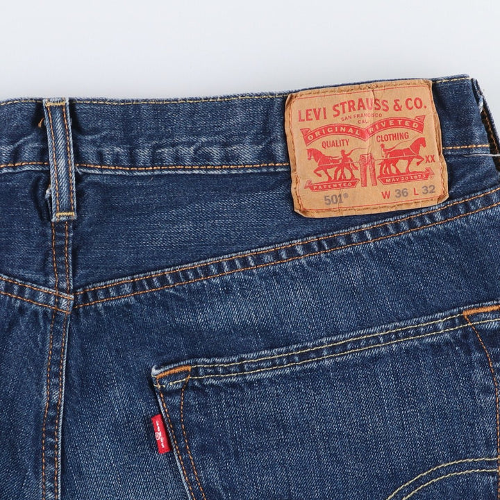Levi's 501 straight denim pants for men, size W37 cotton blue type Vintage Second Hand