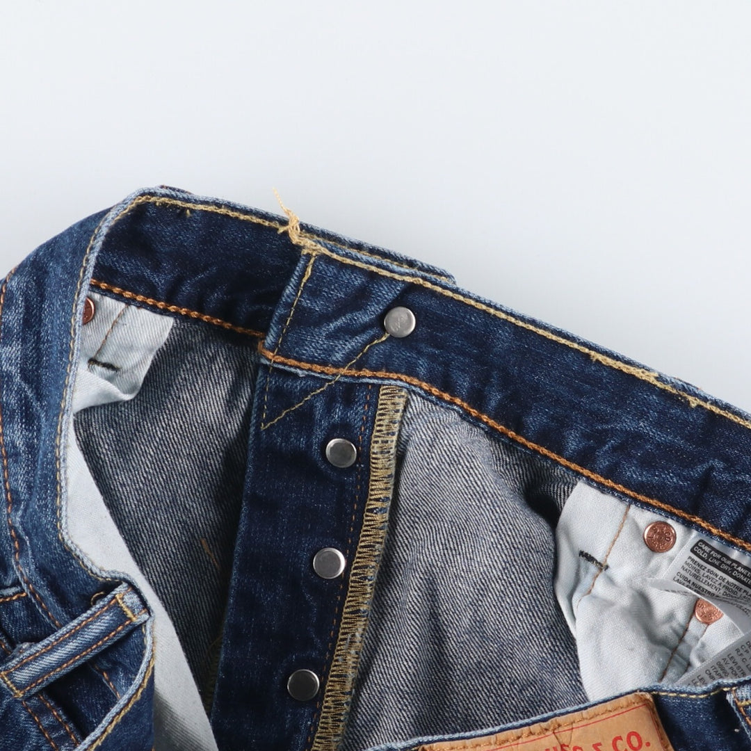 Levi's 501 straight denim pants for men, size W37 cotton blue type Vintage Second Hand