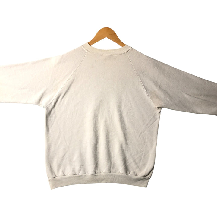 80'S Disney Mickey Mouse character sweatshirt, sweatshirt, made in USA, men's XL size, vintage cotton white type Vintage Second Hand