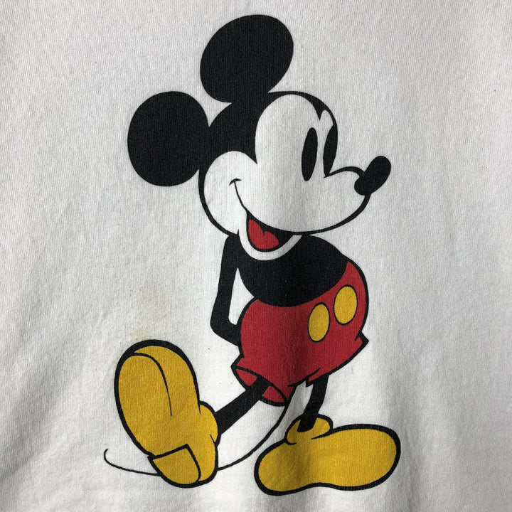 Vintage Disney Mickey Mouse character sweatshirt, made in the USA, size XL, men's cotton white type Vintage Second Hand