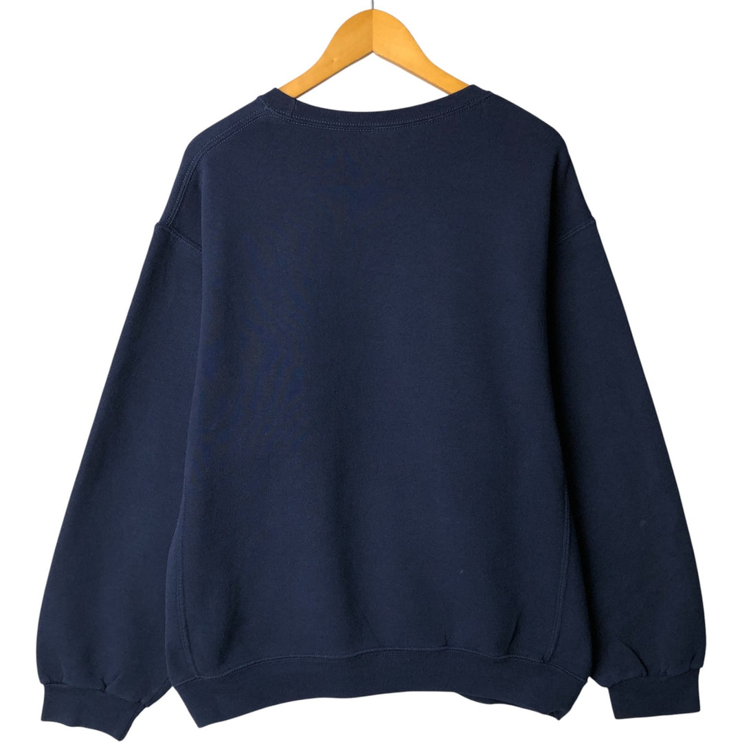 Russell College Sweatshirt, Men's Size L cotton navy blue type Vintage Second Hand