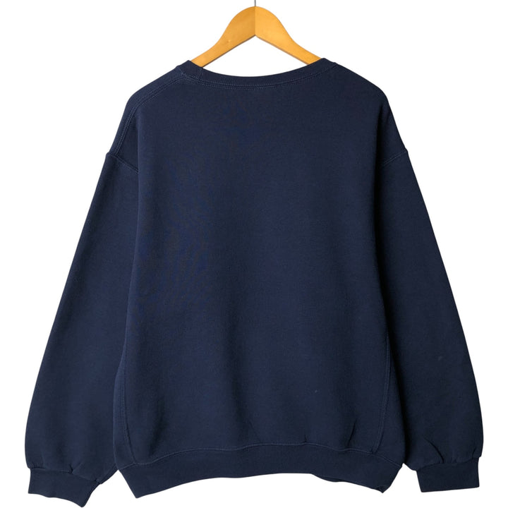 Russell College Sweatshirt, Men's Size L cotton navy blue type Vintage Second Hand