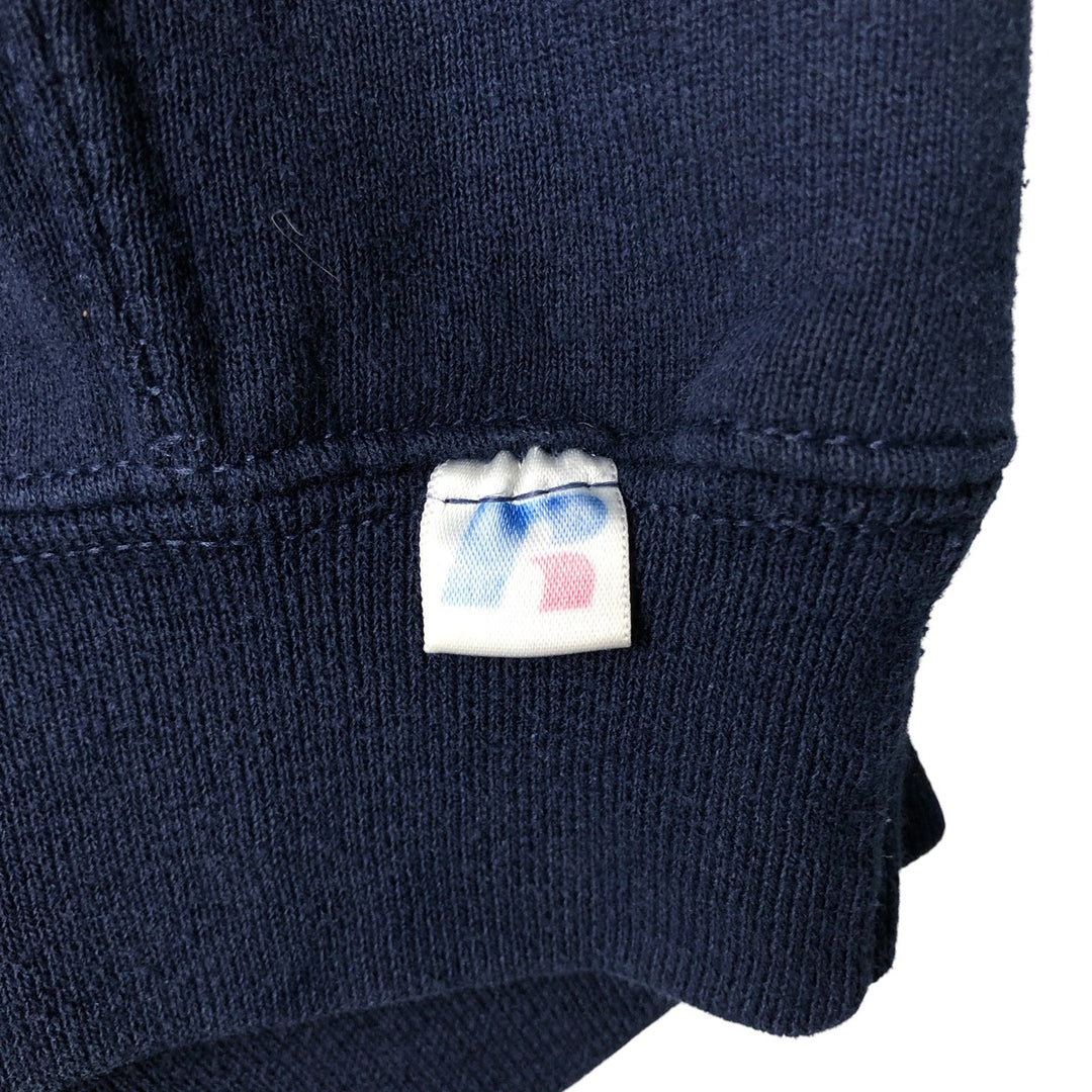 Russell College Sweatshirt, Men's Size L cotton navy blue type Vintage Second Hand