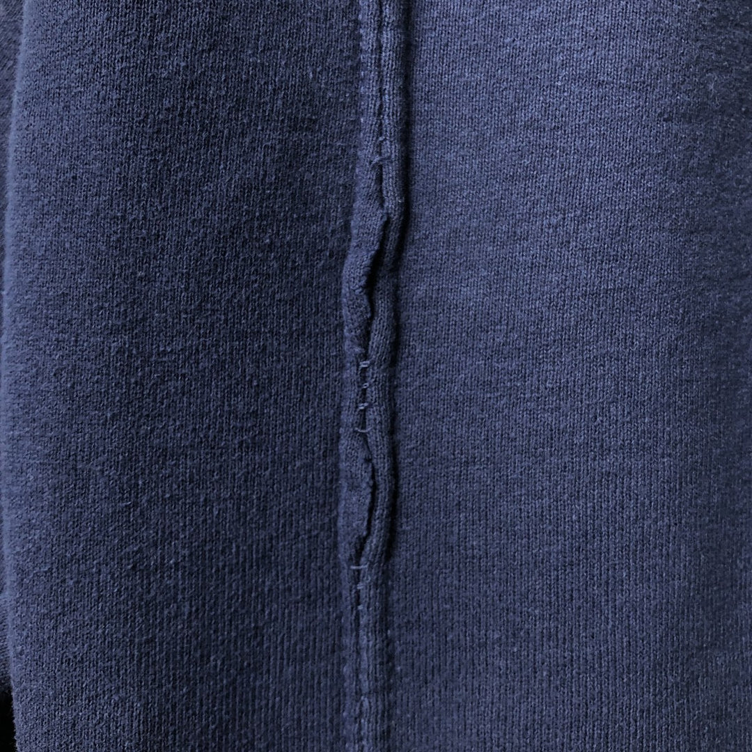 Russell College Sweatshirt, Men's Size L cotton navy blue type Vintage Second Hand