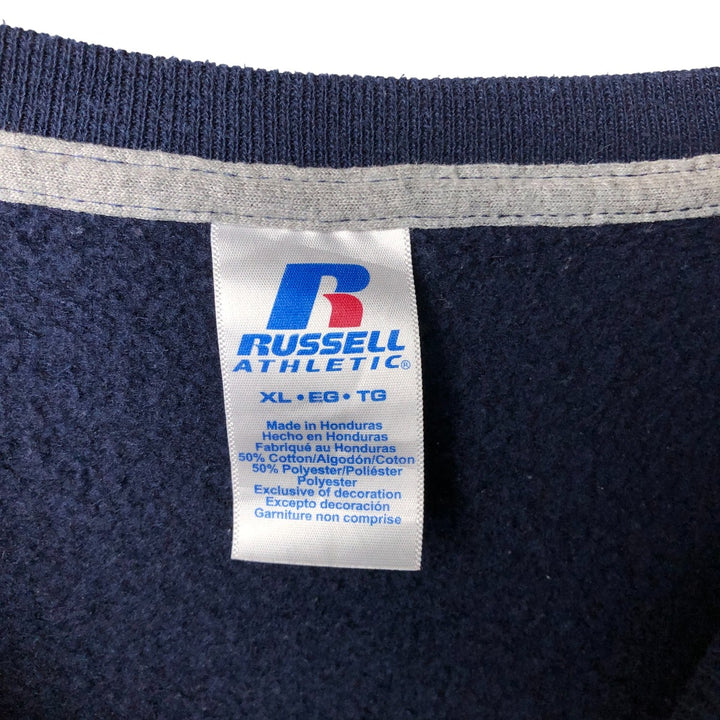 Russell College Sweatshirt, Men's XL cotton navy blue type Vintage Second Hand