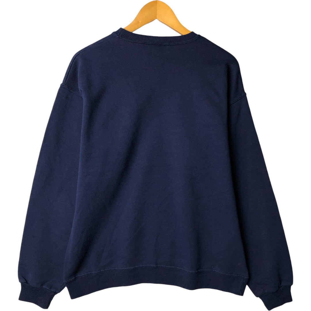 Hanes plain blank sweatshirt, men's size M, vintage cotton navy blue type Vintage Second Hand