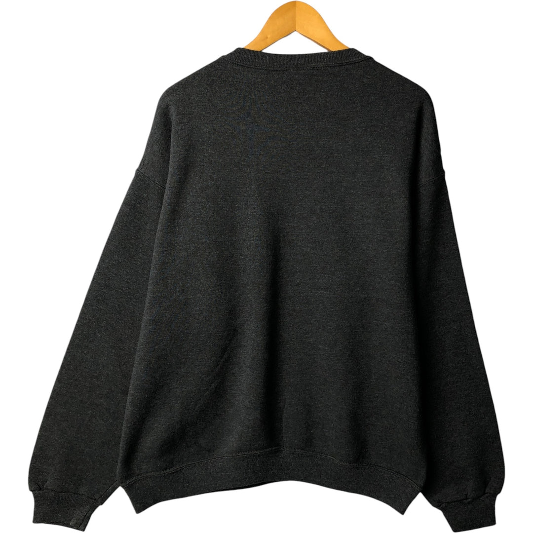 Vintage 90'S plain blank sweatshirt, men's size XL unclear Charcoal Vintage Second Hand