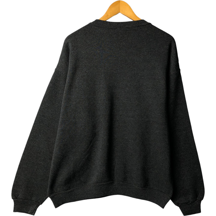 Vintage 90'S plain blank sweatshirt, men's size XL unclear Charcoal Vintage Second Hand