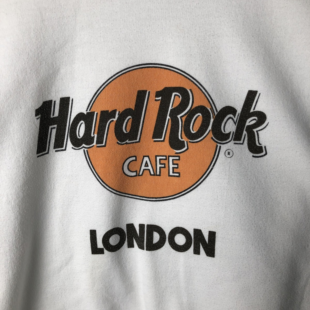 Vintage Hard Rock Cafe advertising sweatshirt, men's size XL polyester white type Vintage Second Hand