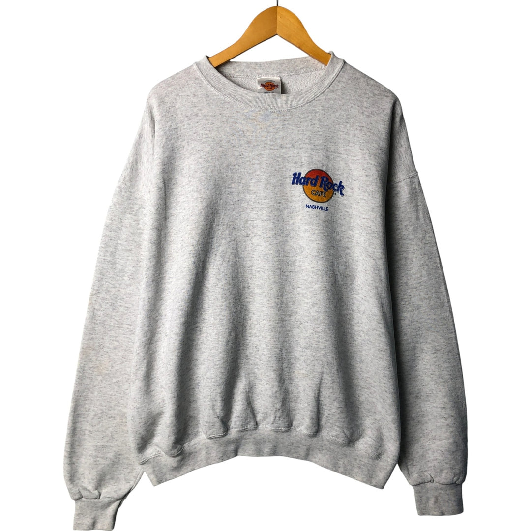 Vintage Hard Rock Cafe advertising sweatshirt, made in the USA, men's size XL. cotton gray type Vintage Second Hand
