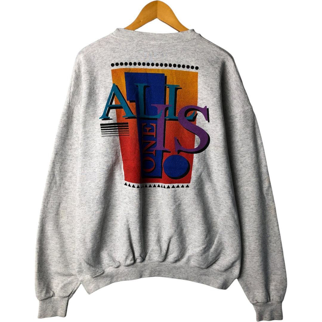 Vintage Hard Rock Cafe advertising sweatshirt, made in the USA, men's size XL. cotton gray type Vintage Second Hand