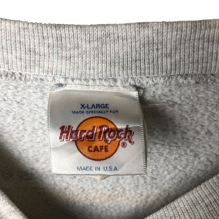 Vintage Hard Rock Cafe advertising sweatshirt, made in the USA, men's size XL. cotton gray type Vintage Second Hand
