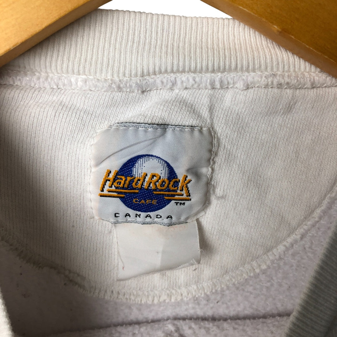 Vintage 1980'S Hard Rock Cafe advertising sweatshirt, men's size L unclear white type Vintage Second Hand