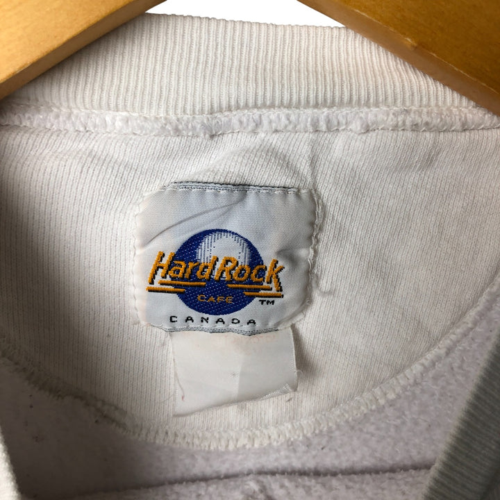 Vintage 1980'S Hard Rock Cafe advertising sweatshirt, men's size L unclear white type Vintage Second Hand