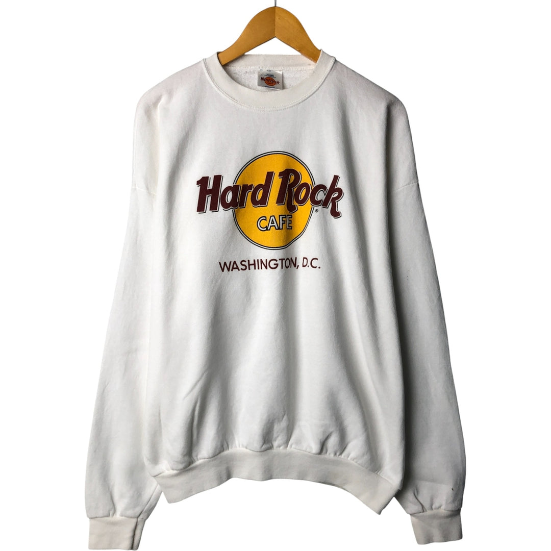 Vintage Hard Rock Cafe advertising sweatshirt, made in the USA, men's size XL. cotton white type Vintage Second Hand
