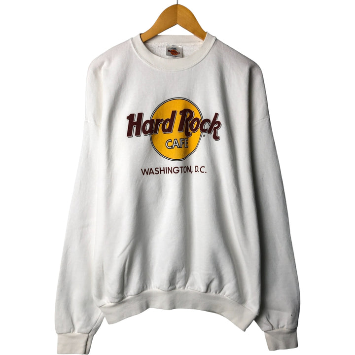 Vintage Hard Rock Cafe advertising sweatshirt, made in the USA, men's size XL. cotton white type Vintage Second Hand