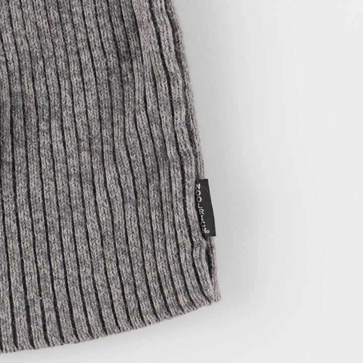 WOOLRICH Ribbed Half-Zip Sweater, Women's Size L Lamy gray type Vintage Second Hand