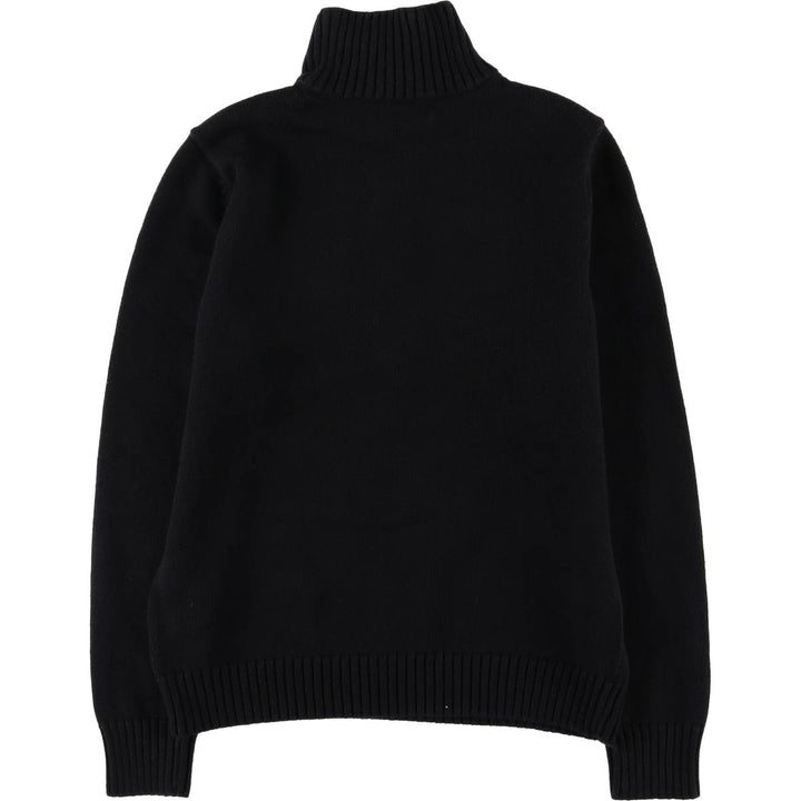 Ralph Lauren Jeans Company Cotton Knit Half-Zip Sweater, Women's Size Small cotton black type Vintage Second Hand
