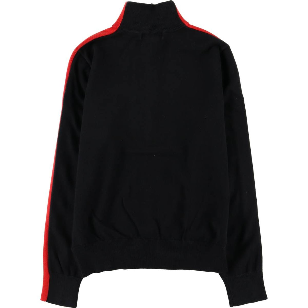 Ralph Lauren LAUREN ACTIVE Cotton Knit Half-Zip Sweater, Women's Size L cotton black type Vintage Second Hand