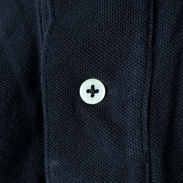 Ralph Lauren POLO by Ralph Lauren short sleeve polo shirt, men's size M cotton black type Vintage Second Hand