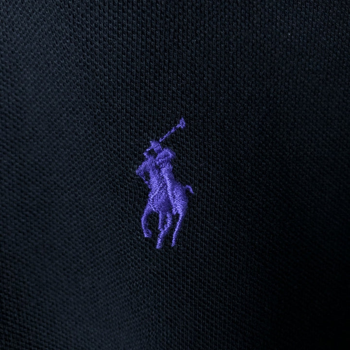 Ralph Lauren POLO by Ralph Lauren short sleeve polo shirt, men's size M cotton black type Vintage Second Hand