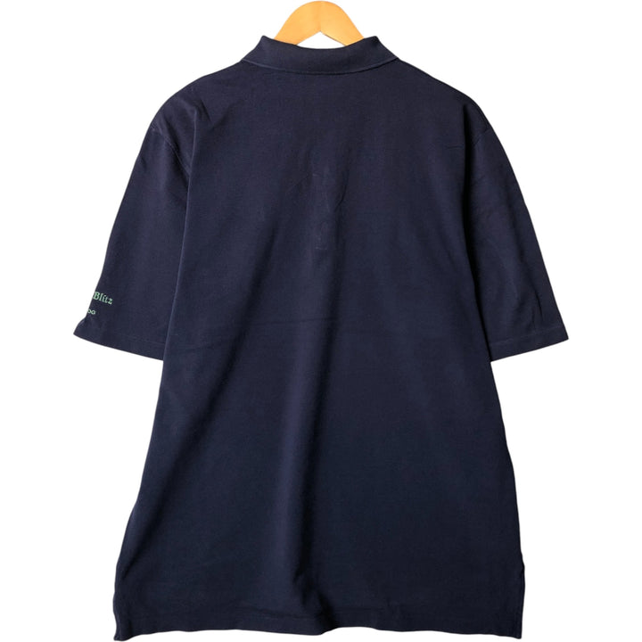 Ralph Lauren POLO GOLF Polo Golf short sleeve polo shirt for men size L Pima Cotton navy blue type Vintage Second Hand