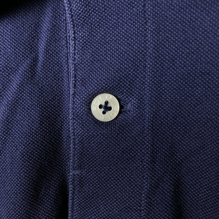 Ralph Lauren POLO GOLF Polo Golf short sleeve polo shirt for men size L Pima Cotton navy blue type Vintage Second Hand