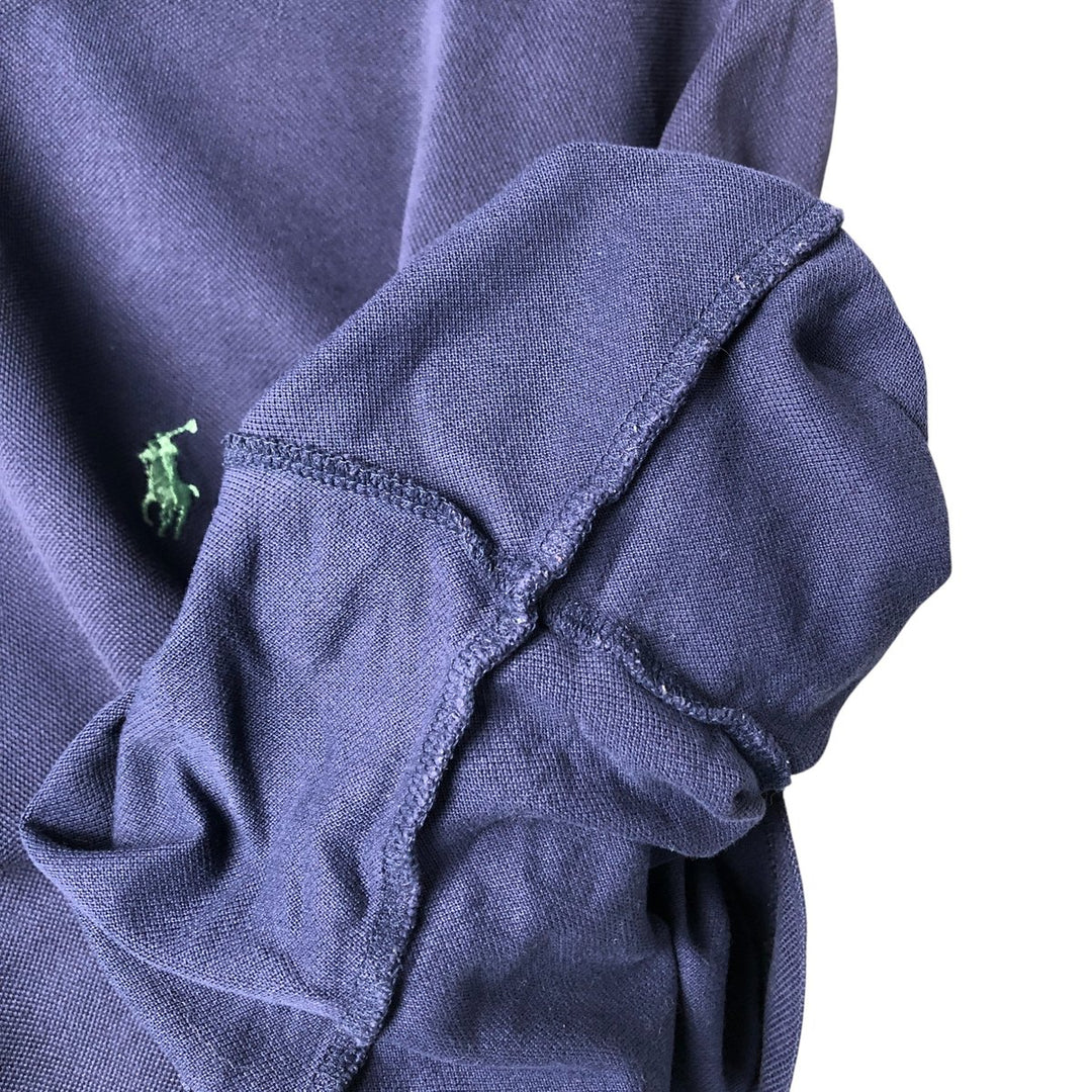 Ralph Lauren POLO GOLF Polo Golf short sleeve polo shirt for men size L Pima Cotton navy blue type Vintage Second Hand