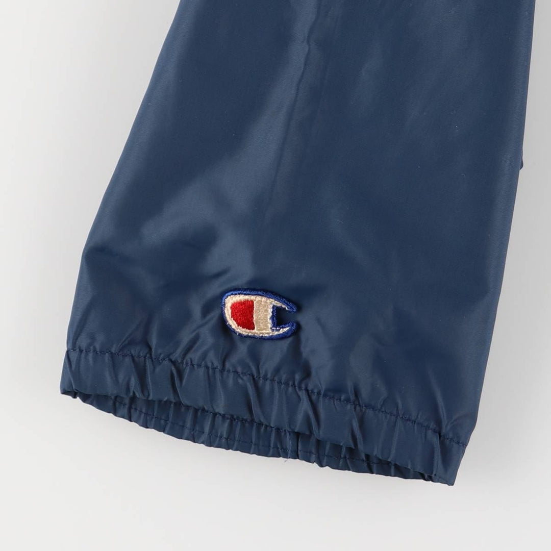 Vintage 1990'S Champion USNA Naval Academy College Coach's Jacket, Made in USA, Men's XL Nylon navy blue type Vintage Second Hand