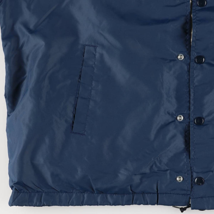 Vintage 1990'S Champion USNA Naval Academy College Coach's Jacket, Made in USA, Men's XL Nylon navy blue type Vintage Second Hand