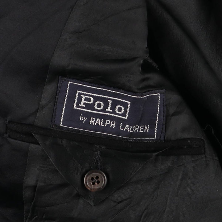 1970'S Ralph Lauren POLO by Ralph Lauren peak lapel tailored jacket, men's size small unclear black type Vintage Second Hand
