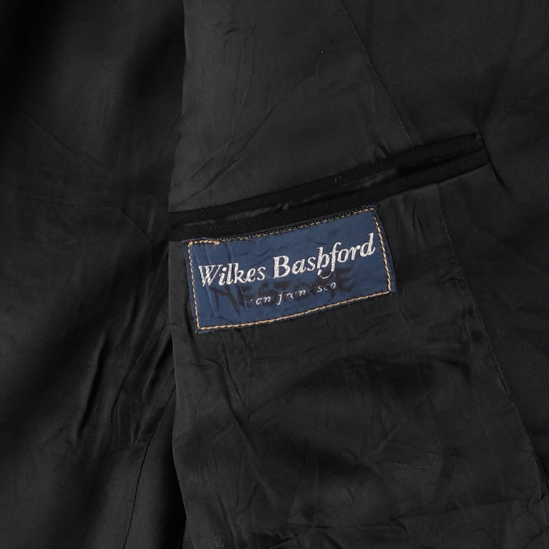 1970'S Ralph Lauren POLO by Ralph Lauren peak lapel tailored jacket, men's size small unclear black type Vintage Second Hand