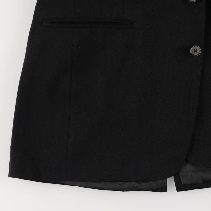 1970'S Ralph Lauren POLO by Ralph Lauren peak lapel tailored jacket, men's size small unclear black type Vintage Second Hand