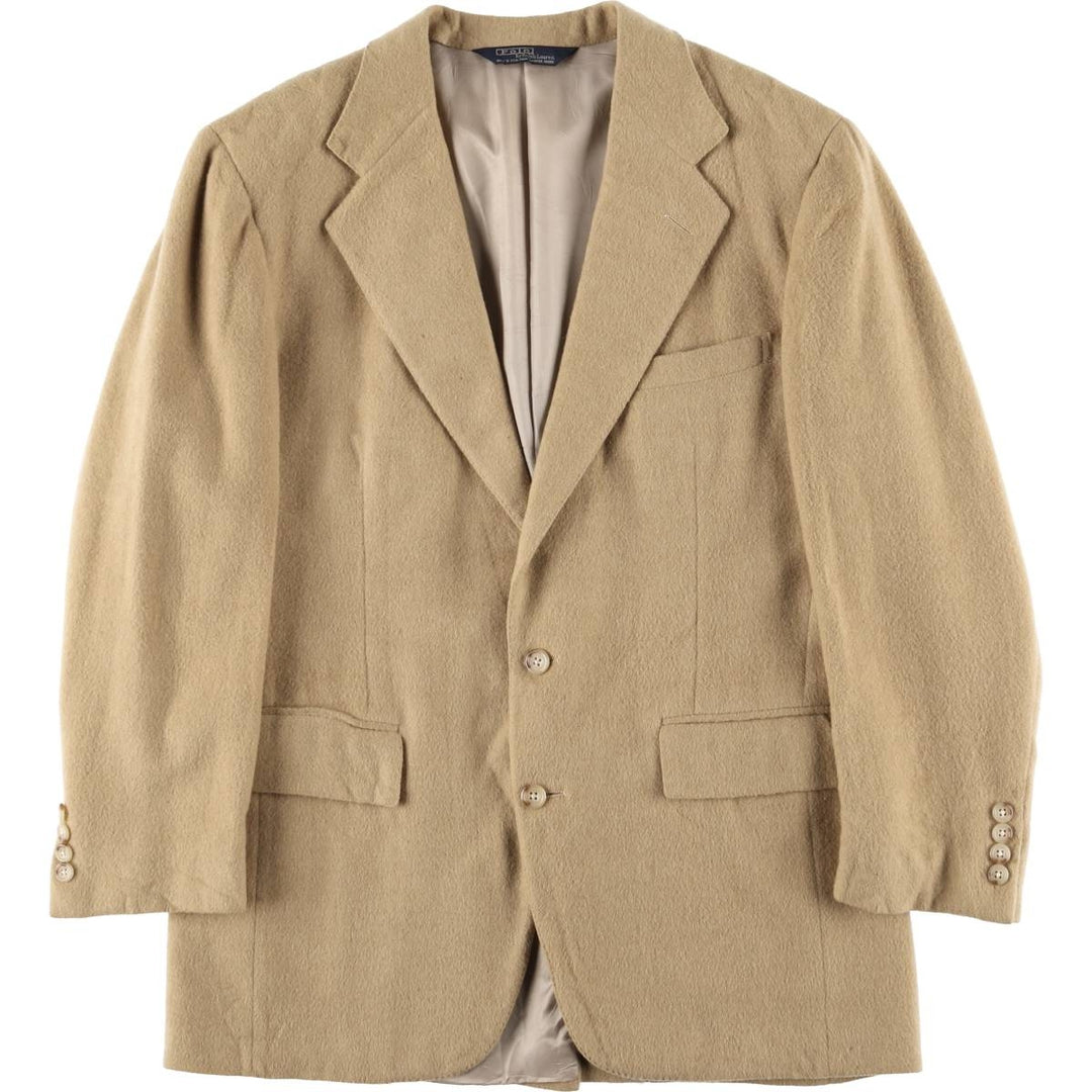 90'S Ralph Lauren POLO by Ralph Lauren FOR Perkins Shearer Wool Tailored Jacket, Made in USA, Men's Size Medium unclear Beige type Vintage Second Hand