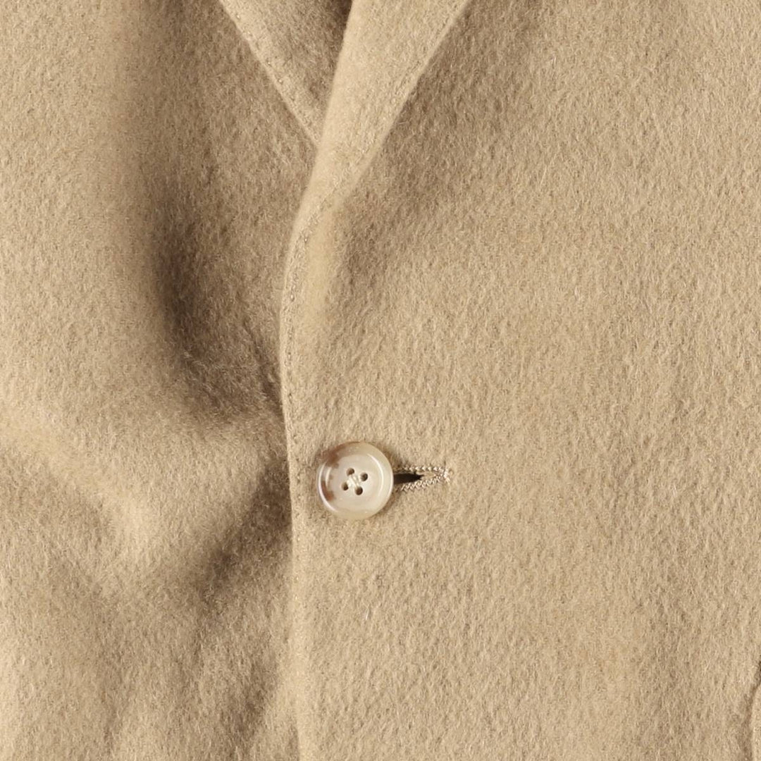 90'S Ralph Lauren POLO by Ralph Lauren FOR Perkins Shearer Wool Tailored Jacket, Made in USA, Men's Size Medium unclear Beige type Vintage Second Hand