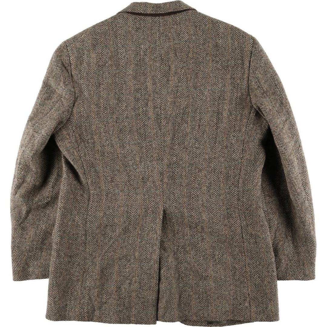 90'S Ralph Lauren POLO by Ralph Lauren Check Pattern Tailored Jacket, Made in USA, Men's Size L unclear beige type brown Vintage Second Hand